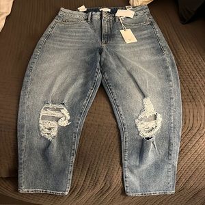 Good American Good Boy destructed jeans